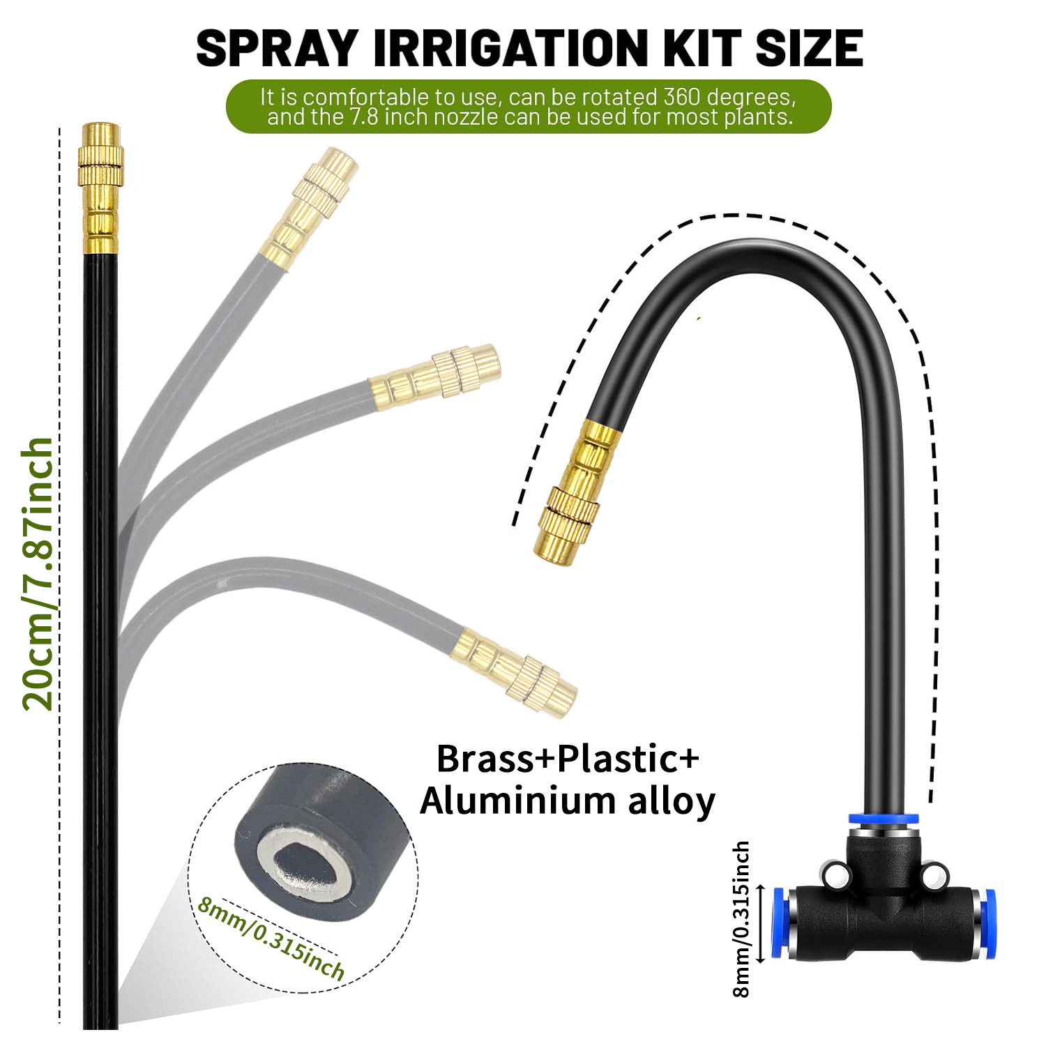 ชุดสเปรย์น้ำพร้อมสายยาง PE ขนา - Automatic Plant Waterer บทวิจารณ์และราคา