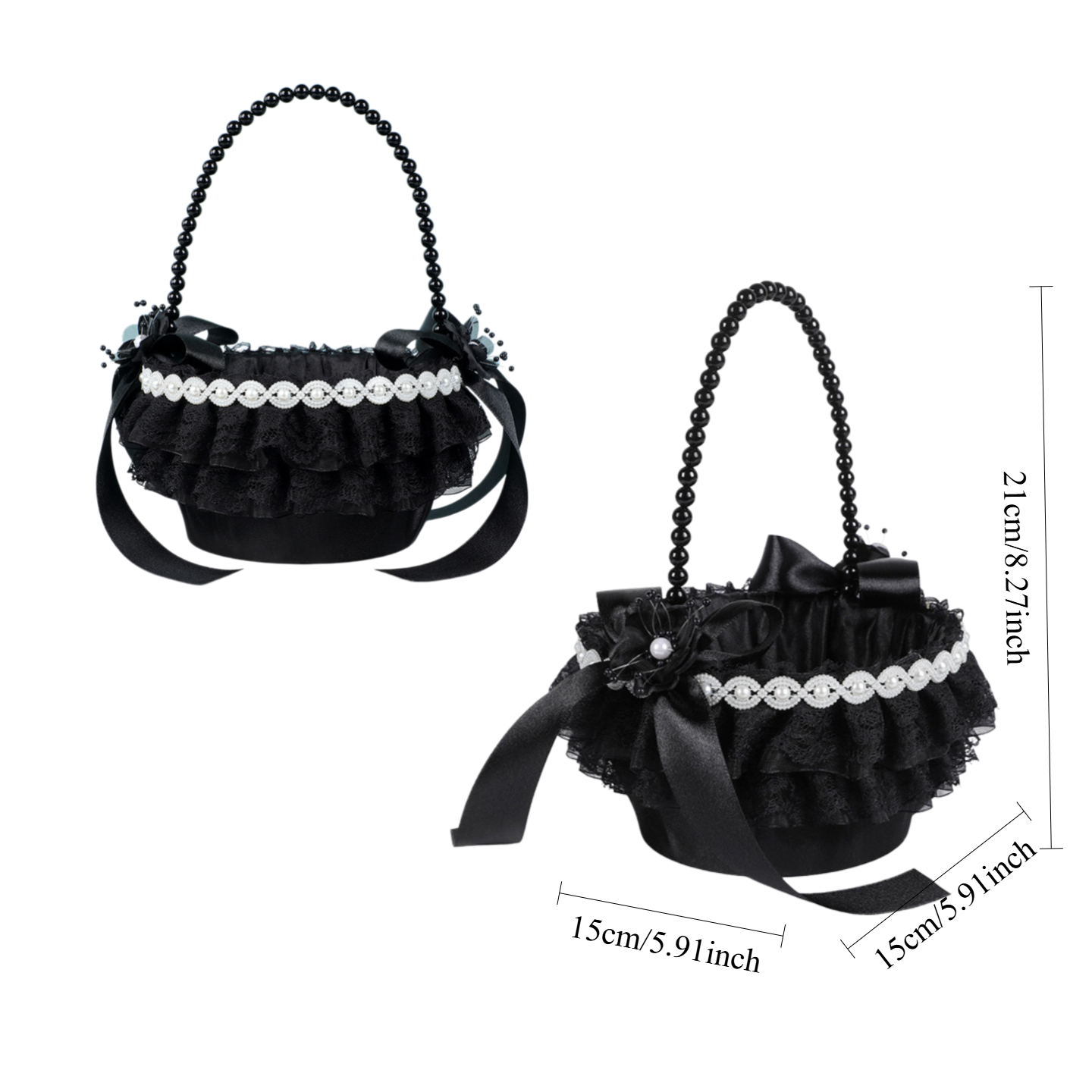 2 ชิ้น ตะกร้าดอกไม้สีดำสำหรับง - Gardening Tools Girls บทวิจารณ์และราคา